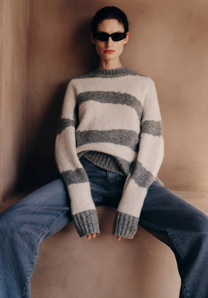 Dalliance Knit - Bone Grey Marle