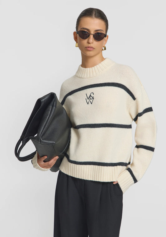 Invictus Knit - Ivory /Charcoal