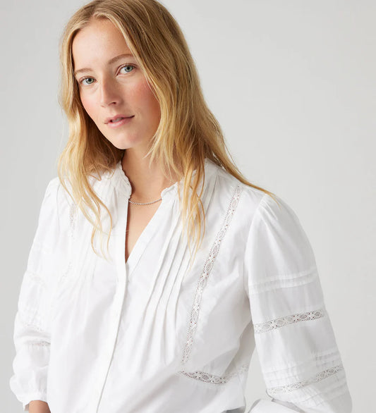 Mandy Long Sleeve Blouse - White