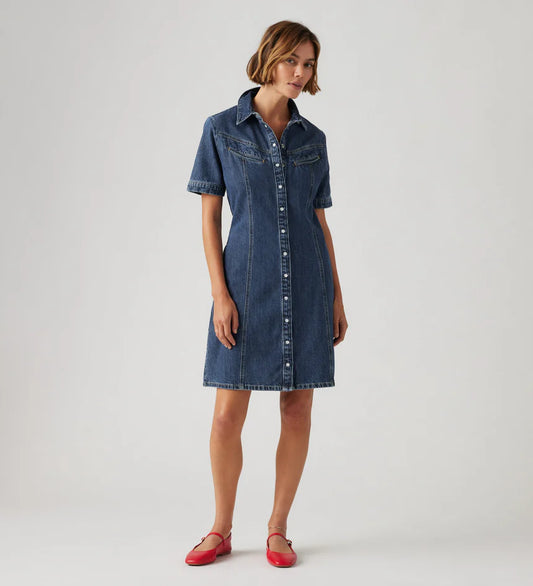 Rinoa Denim SS Dress - Sledge Sister