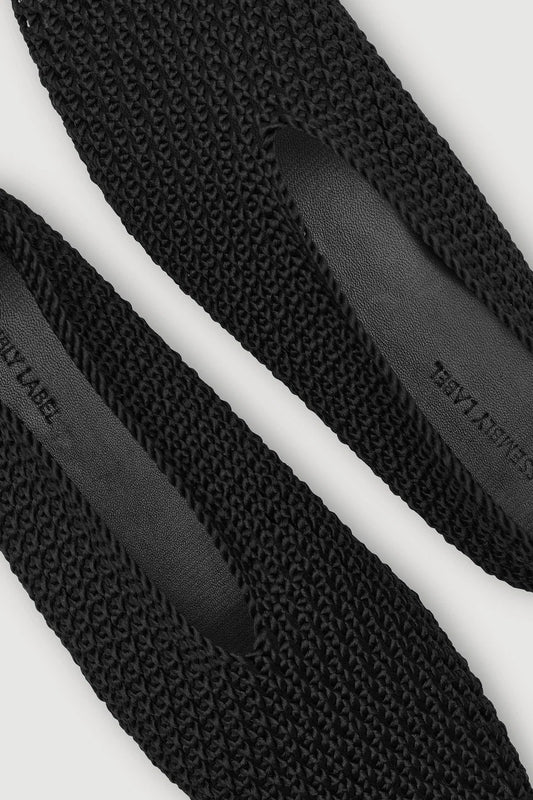Willa Crochet Ballet Flat - Black