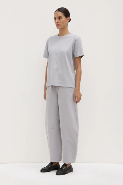 Womens Organic Base Tee - Light Grey