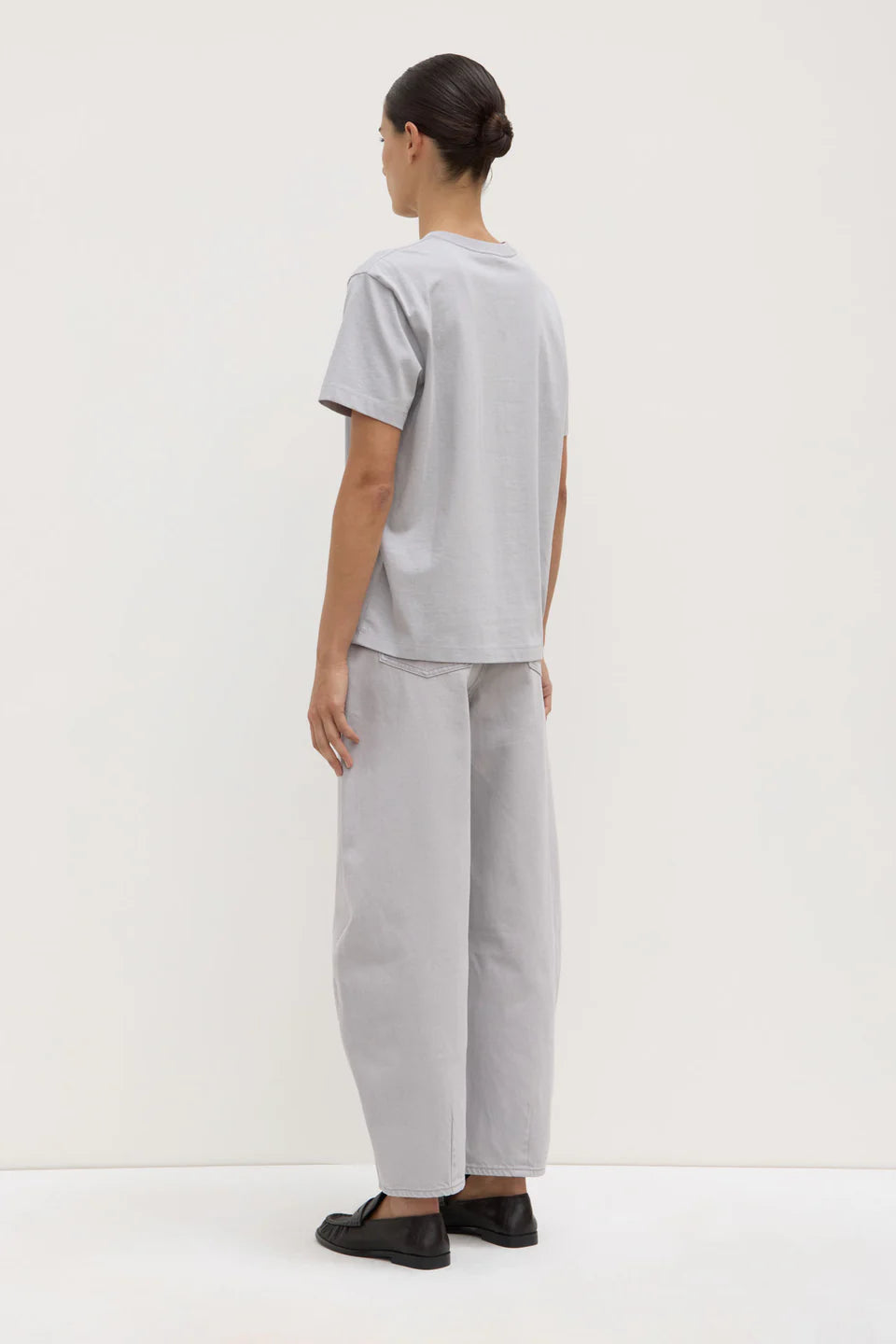 Womens Organic Base Tee - Light Grey