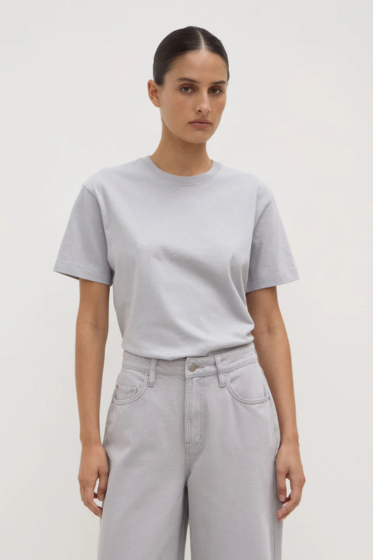 Womens Organic Base Tee - Light Grey