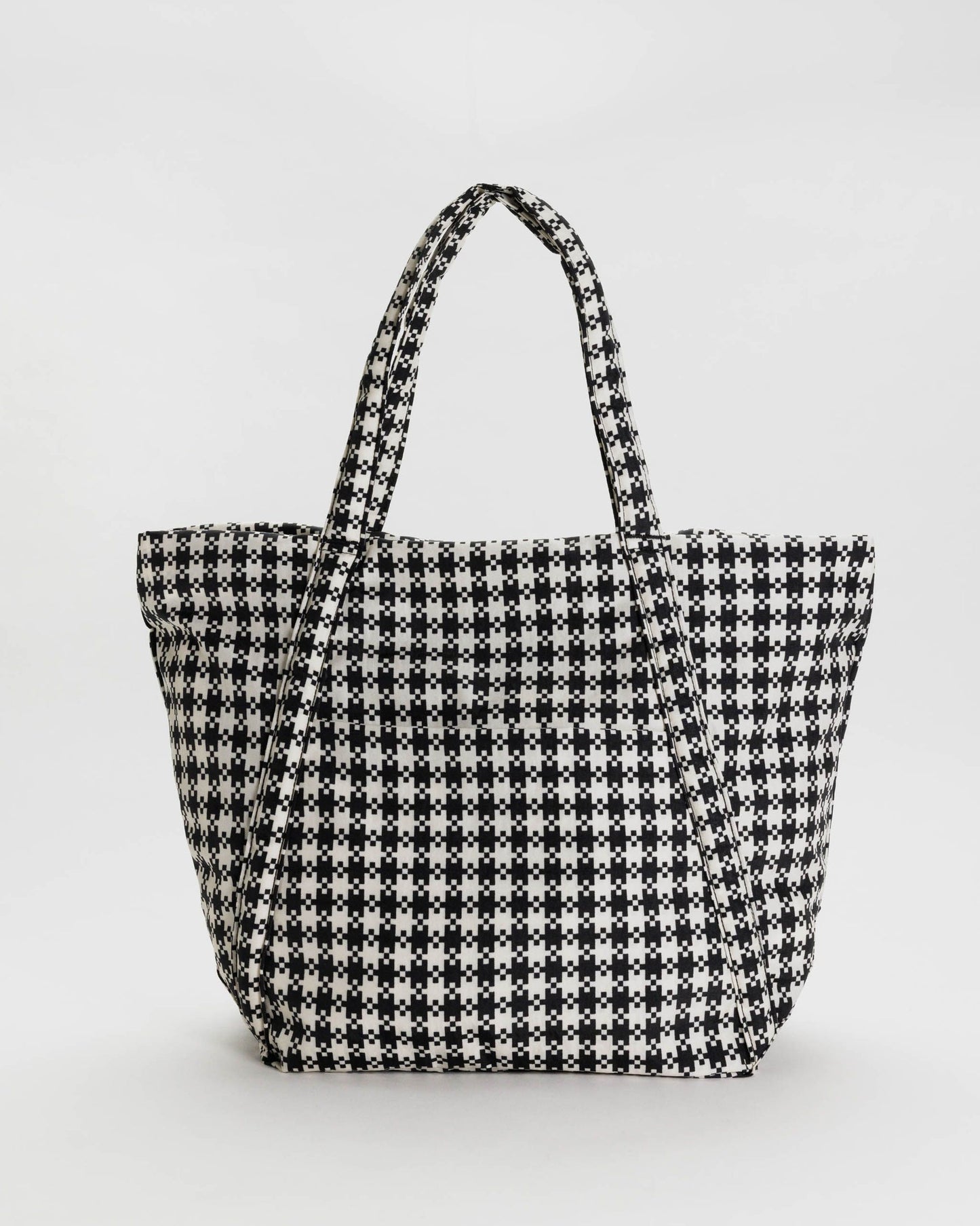 Cloud Bag - Black & White Pixel Gingham