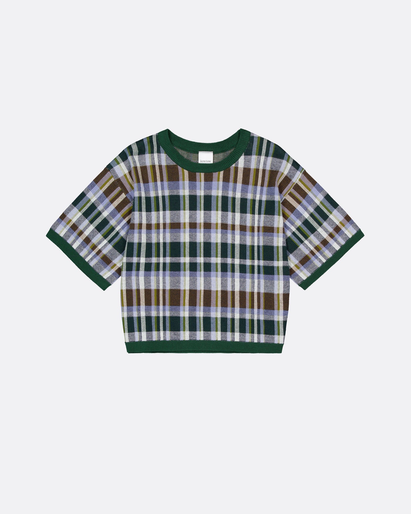 Chequered Tee - Forest