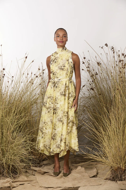 Rani Dress - Yellow Floral