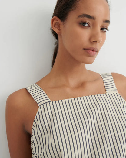 Elle Top - Ecru Stripe