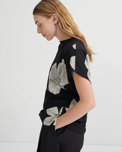 Geometry Tee - Monochrome Floral
