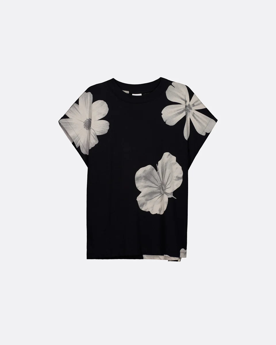 Geometry Tee - Monochrome Floral