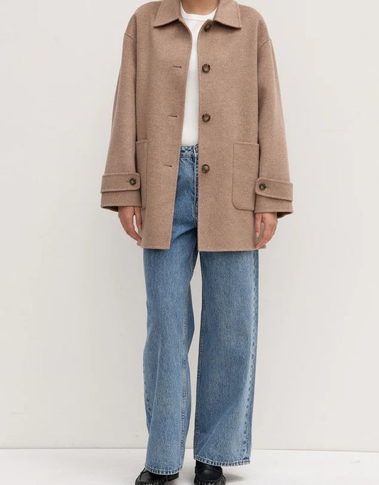Pierra Wool Coat - Sable Marle