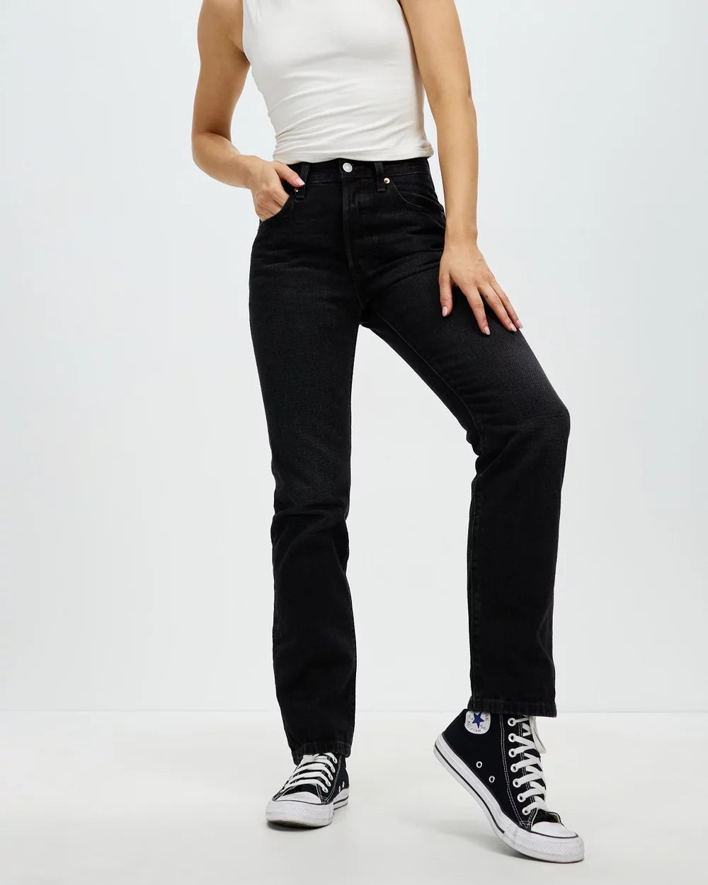 501 Jeans - Black Worn