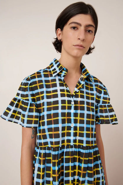 Impression Dress - Neon Tartan