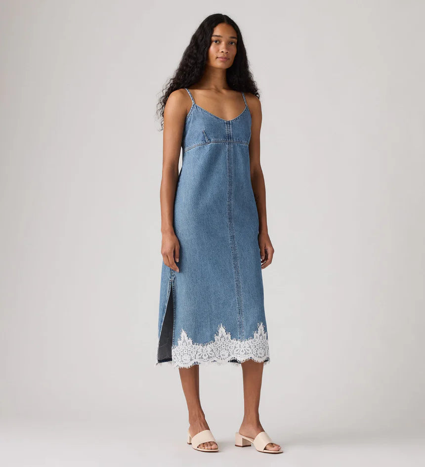 90's Denim Slip Dress - Slipped My Mind