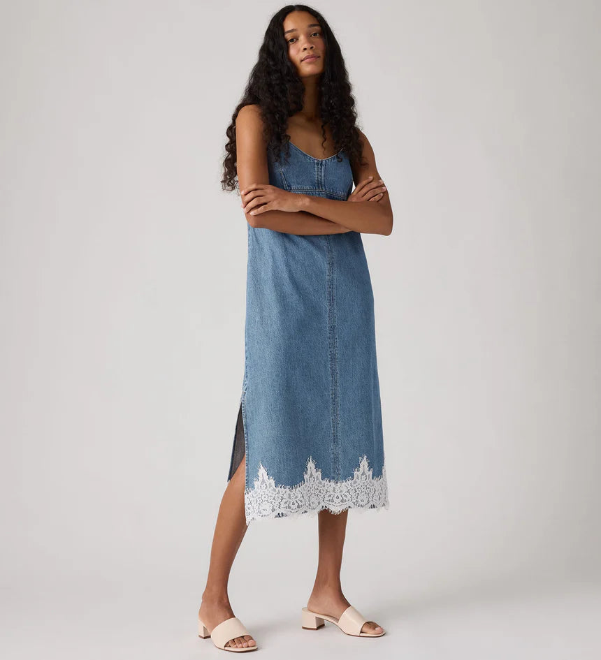 90's Denim Slip Dress - Slipped My Mind