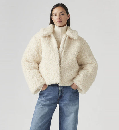 Kate Sherpa Jacket - White Swan