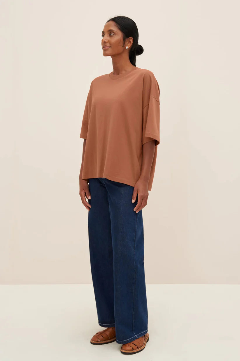 Oversized Boxy Tee - Sienna