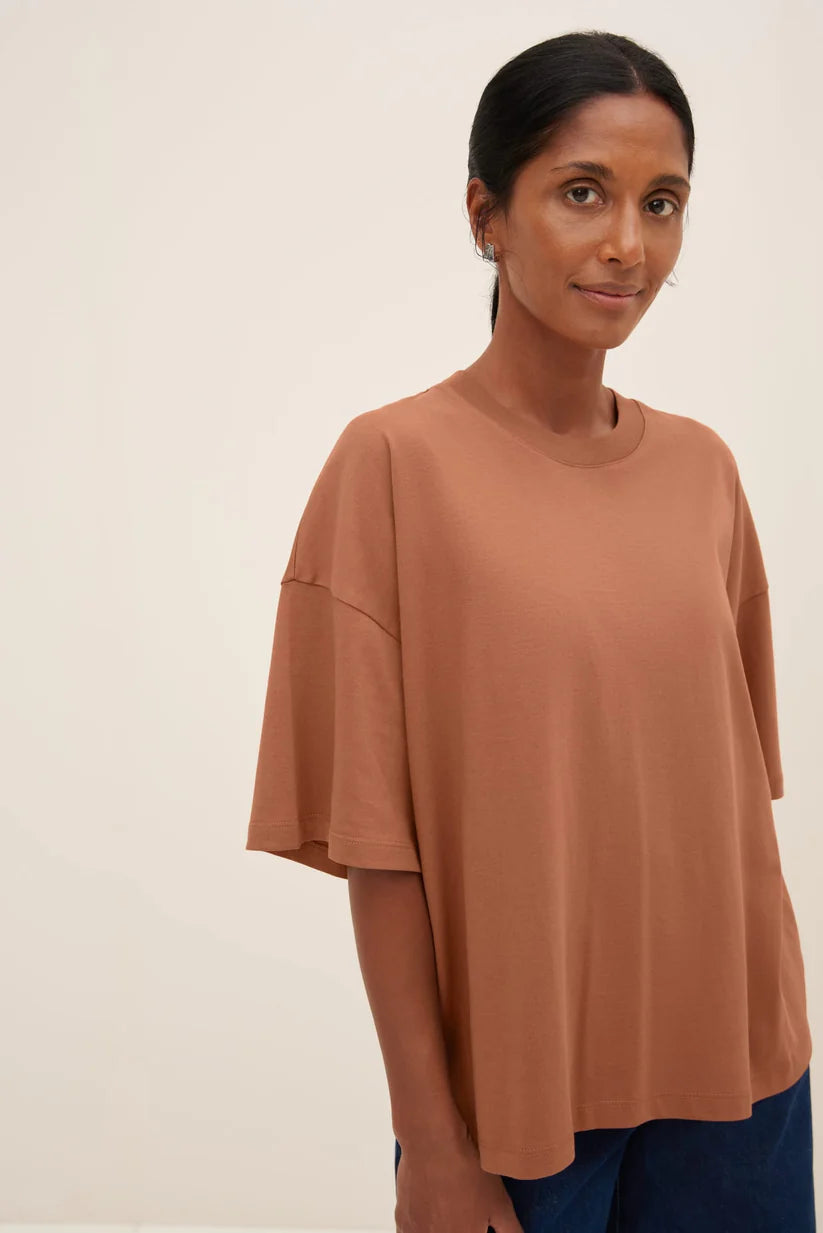 Oversized Boxy Tee - Sienna