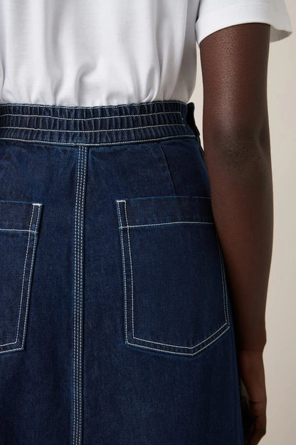 Piper Skirt - Indigo Denim
