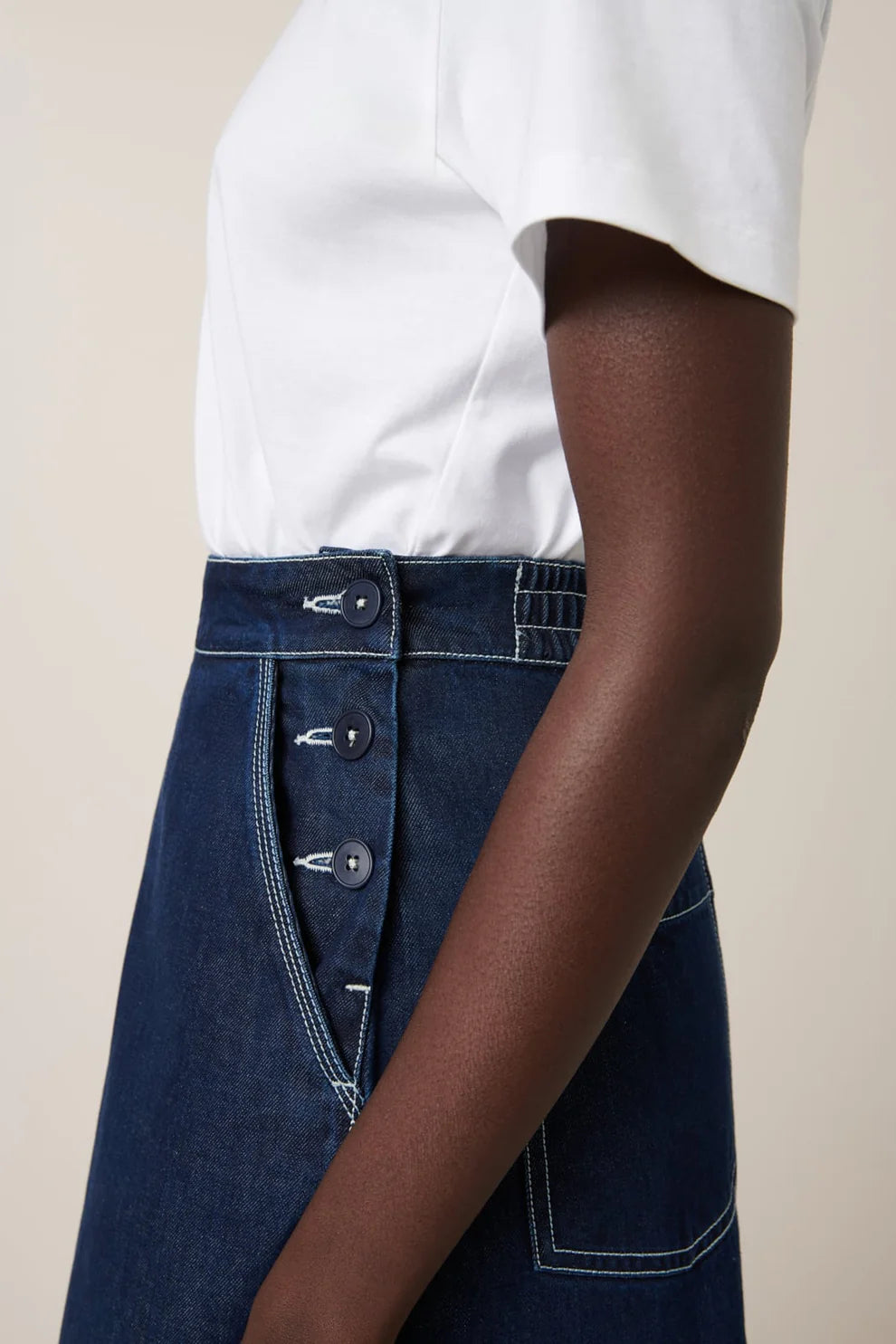 Piper Skirt - Indigo Denim