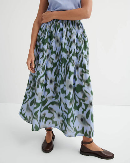 Poet Skirt - Misty Floral