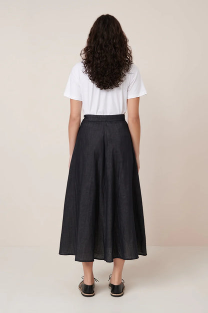 Rotation Skirt - Black Ecru