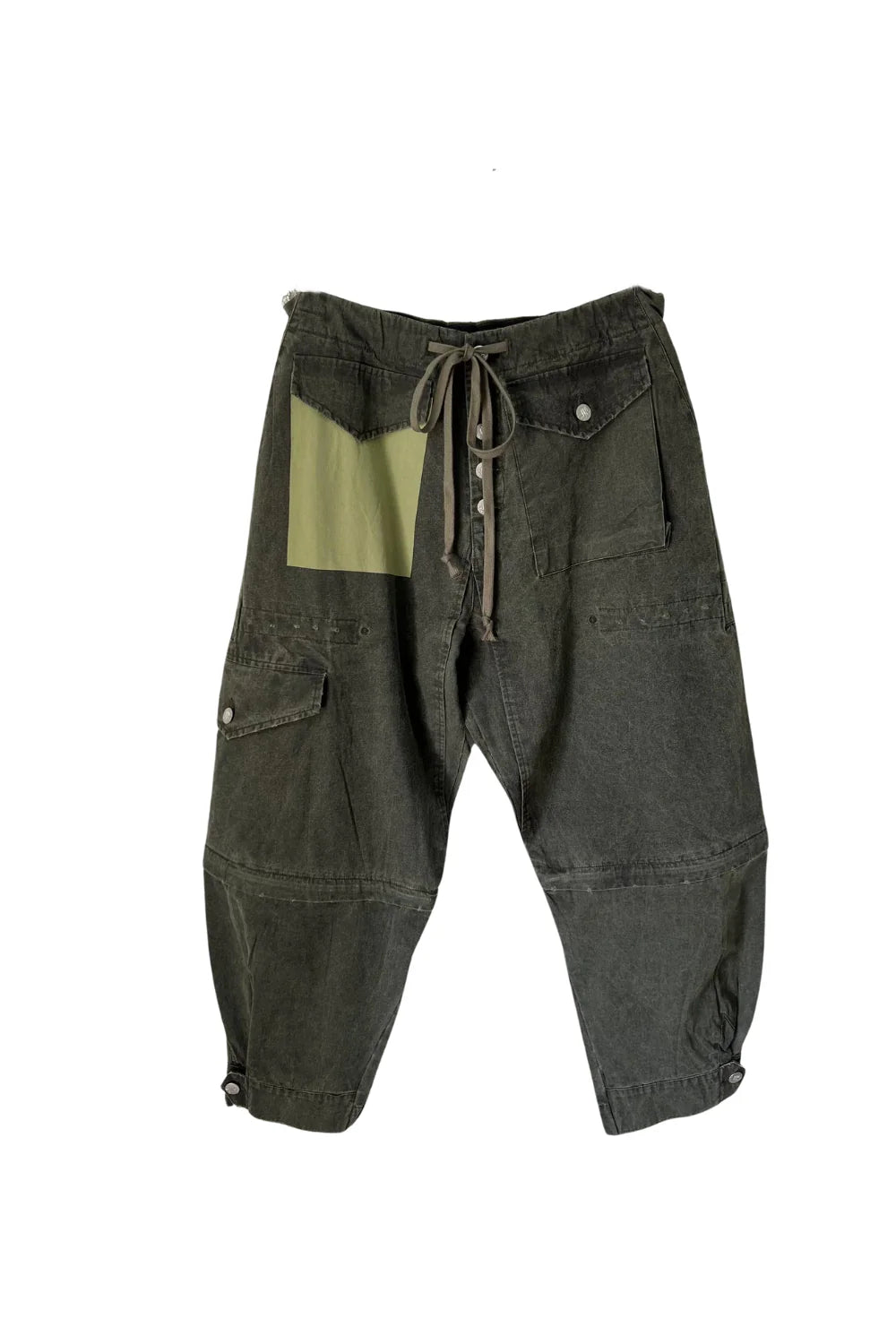 Trucker Denim Pant - Olive