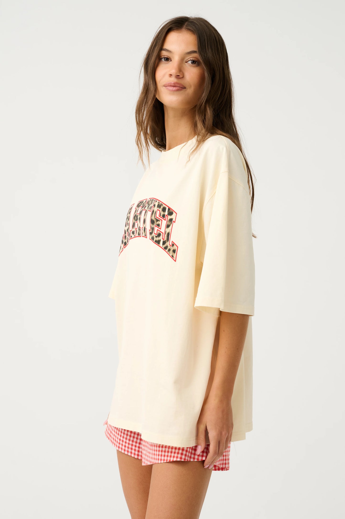 Jeana Tee - Buttermilk Leopard