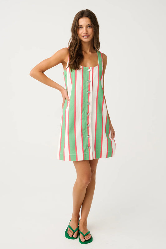 Abi Mini Dress - Carnival Stripe