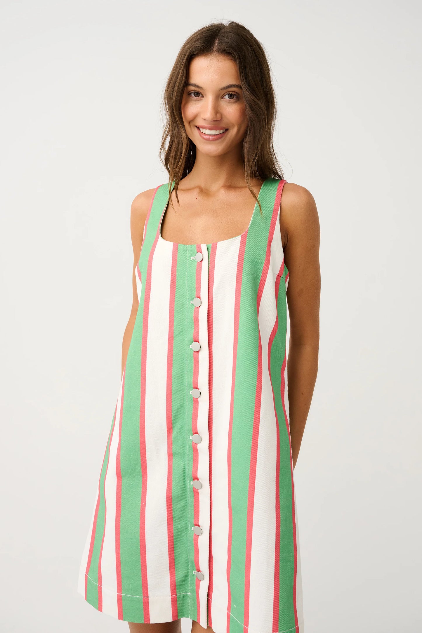 Abi Mini Dress - Carnival Stripe
