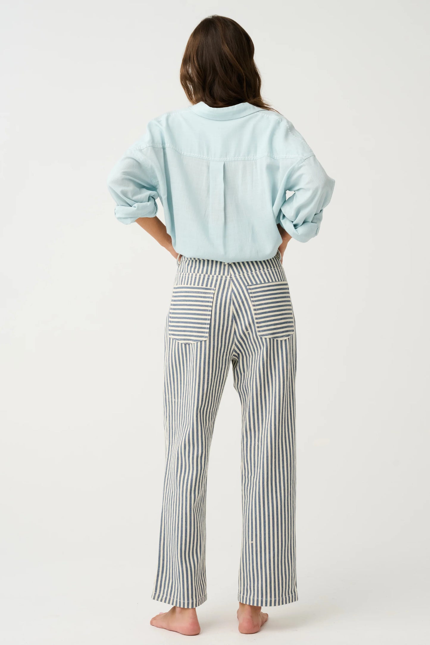 Sylas Jean - Stripe Denim - Cartel & Willow