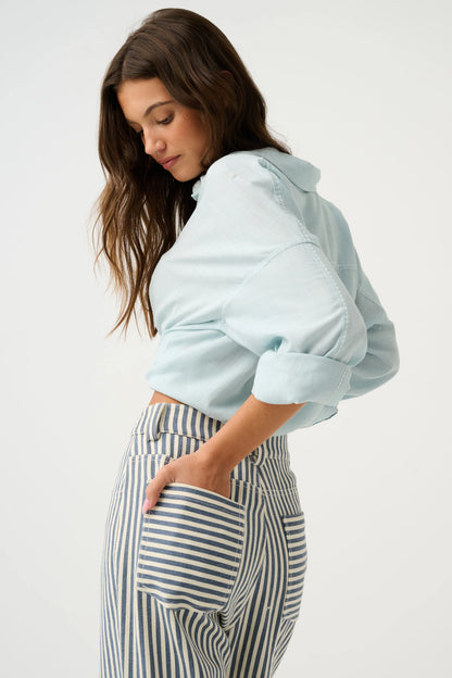 Sylas Jean - Stripe Denim - Cartel & Willow