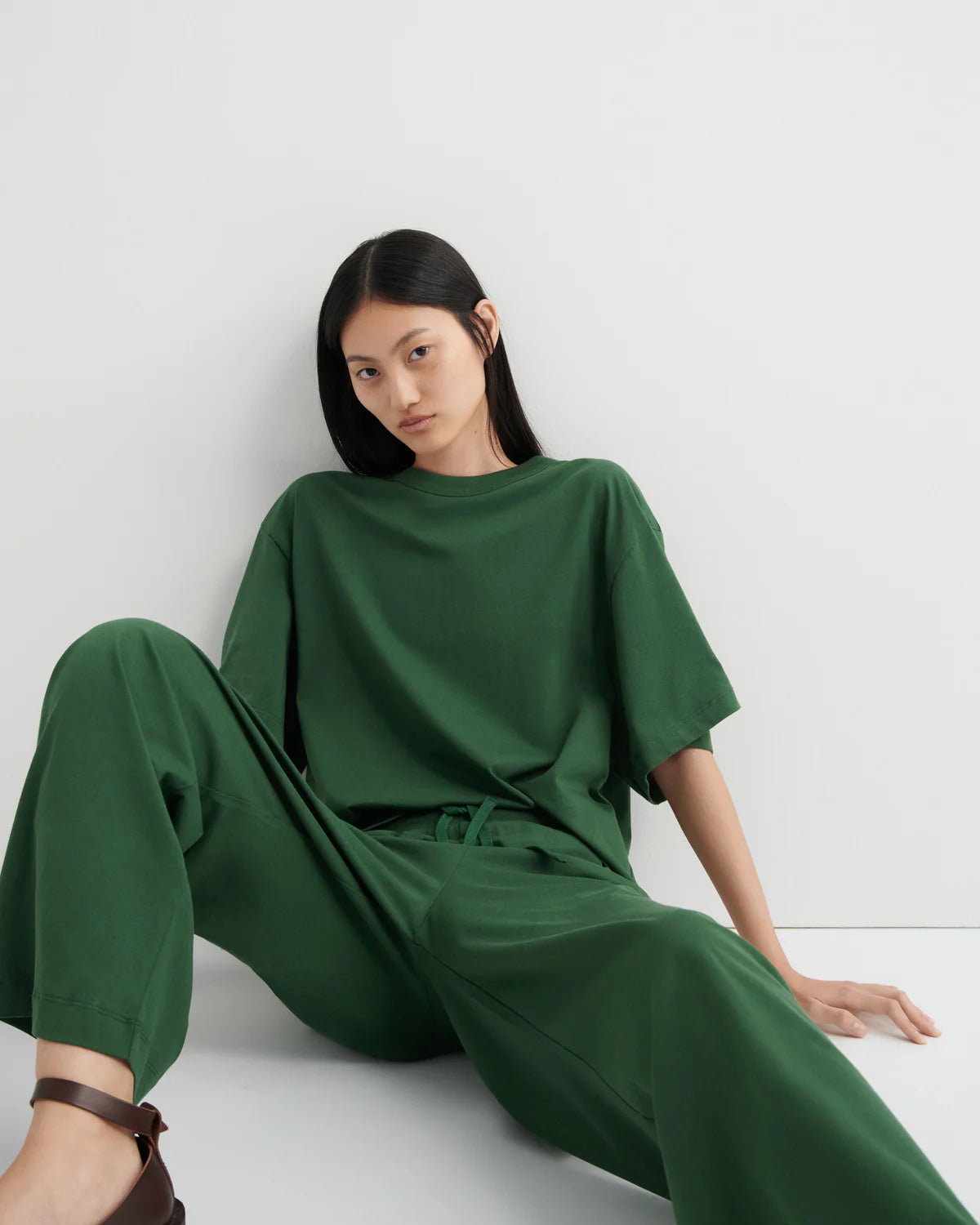 Wide Leg Pant - Forest