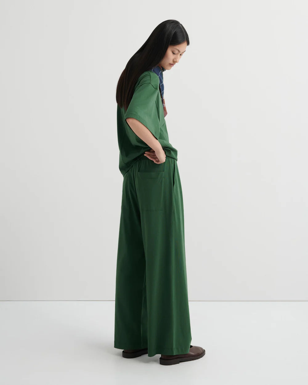 Wide Leg Pant - Forest