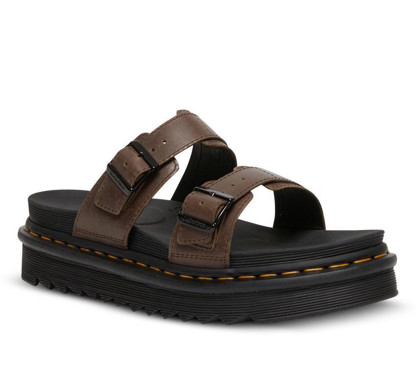 Myles Slide Sandal - Dark Brown