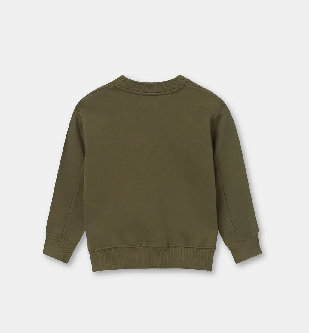 Kids Logo Fleece - Dark Olive