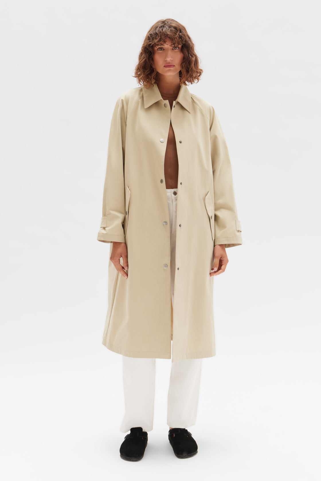 Frances Car Coat - Light Khaki