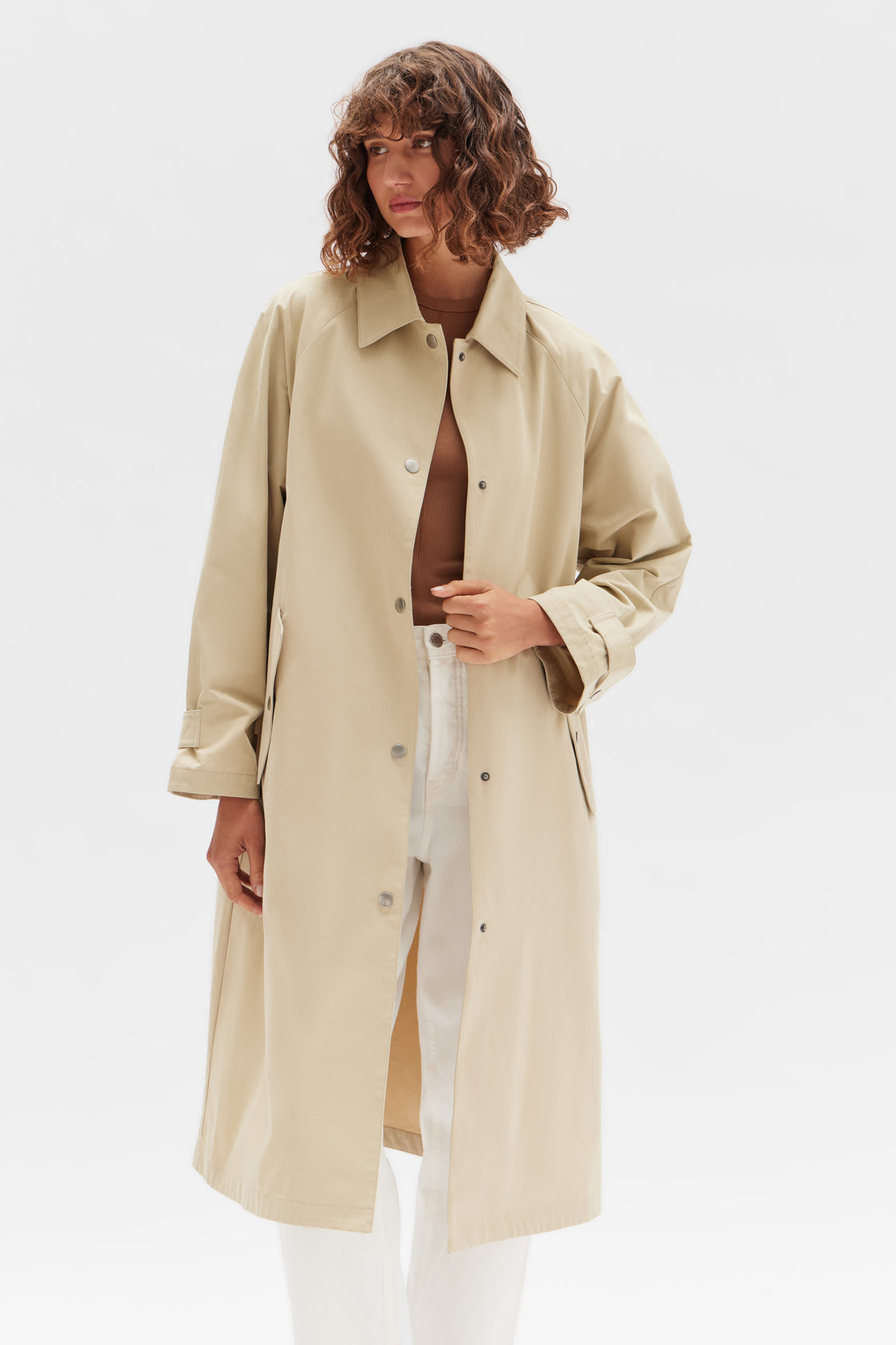 Frances Car Coat - Light Khaki