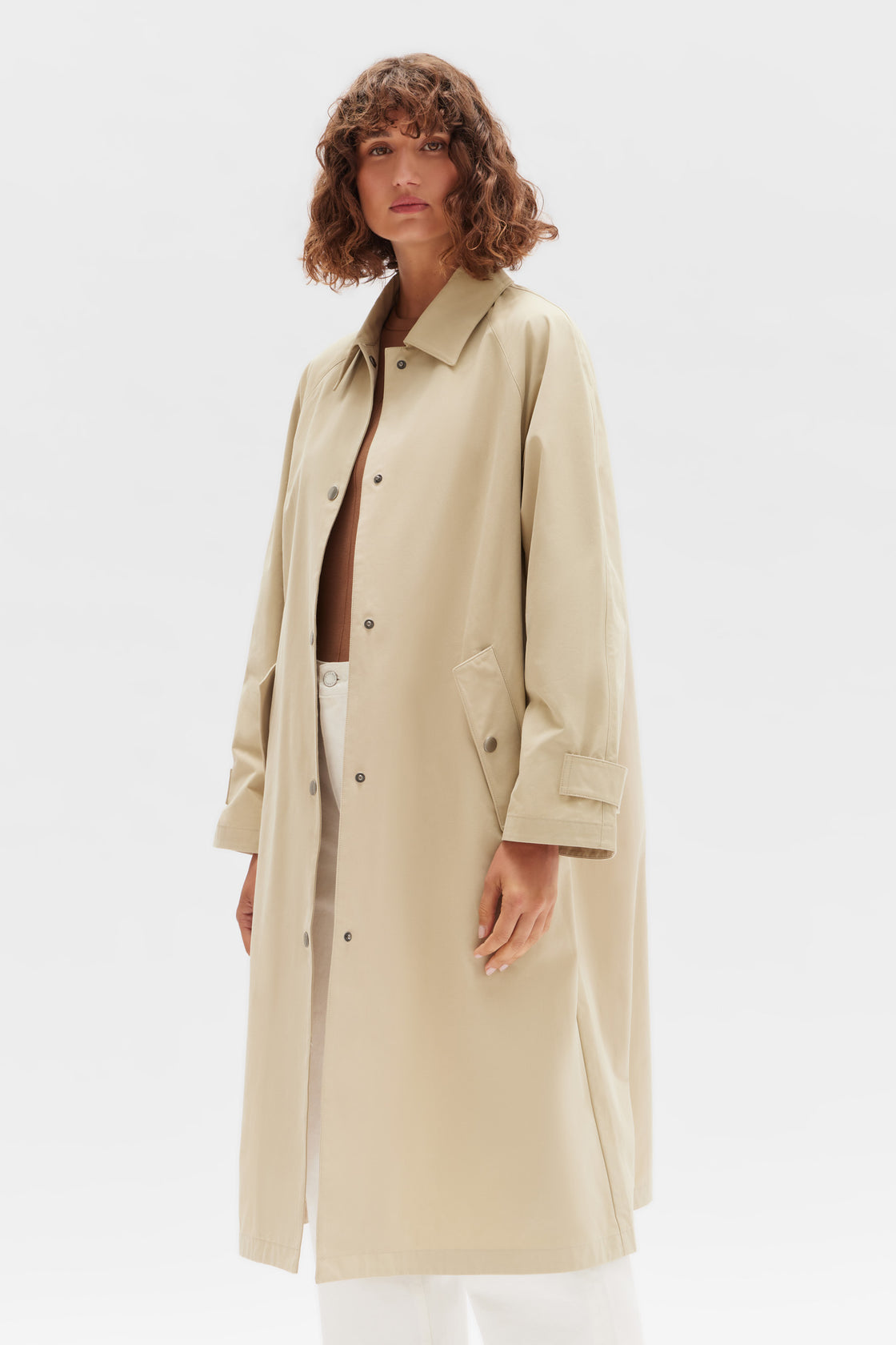 Frances Car Coat - Light Khaki