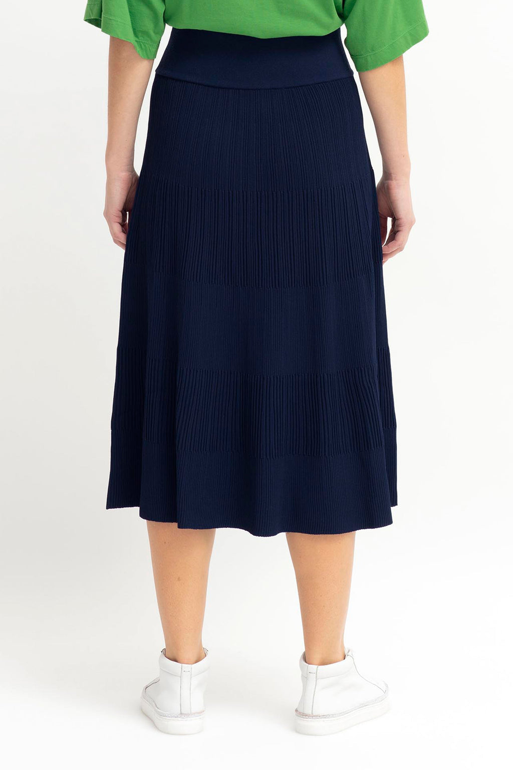 Strak Knit Skirt - Steel Blue