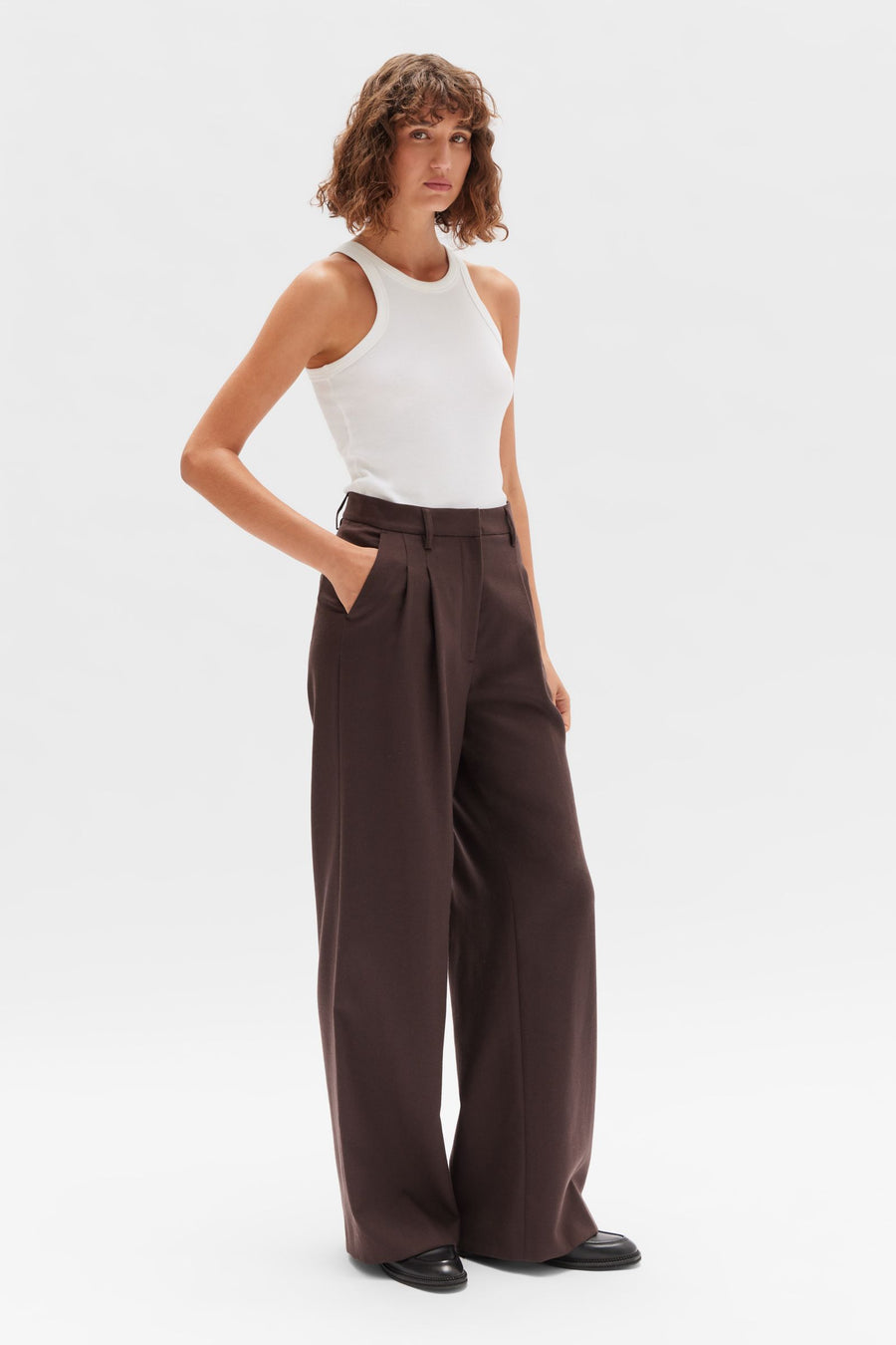 Maeve Suit Trouser - Cocoa