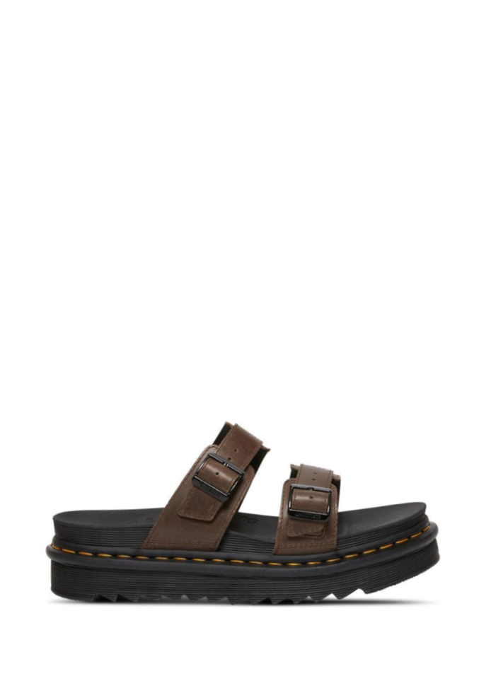 Myles Slide Sandal - Dark Brown