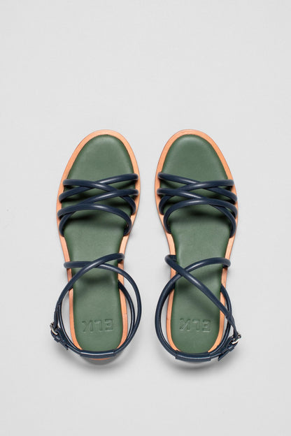 Peder Sandal - Navy/Green